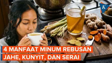 4 Manfaat Rutin Minum Air Rebusan Jahe, Kunyit dan Serai untuk Kesehatan