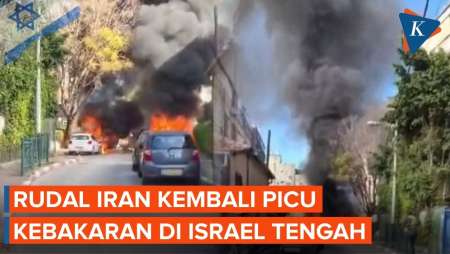 Iran Gempur Israel Tengah, Picu Kebakaran Di Tengah Permukiman