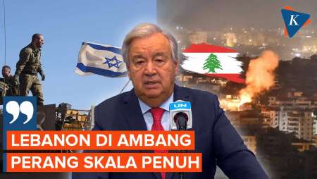 Sekjen PBB Sebut Lebanon di Ambang Perang Skala Penuh di Tengah Konflik Israel Vs Hizbullah