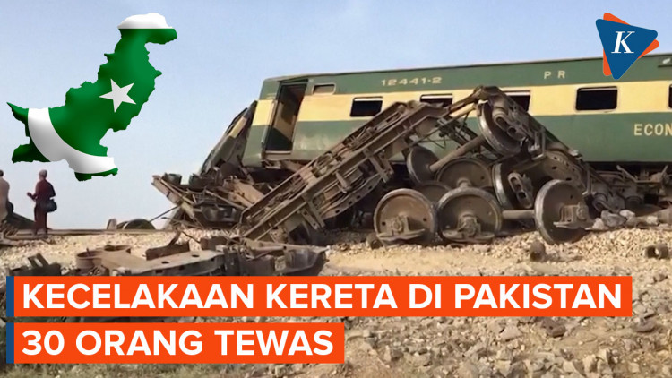 Pakistan Hamda Api Kecelakaan Kereta Api di Pakistan Tewaskan 30 Orang