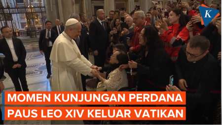 Kunjungan Perdana Paus Leo XIV Keluar Vatikan, Disambut Riuh Umat