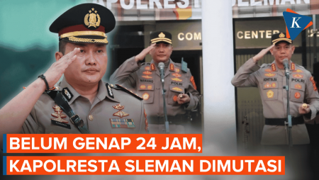 Belum 24 Jam Jadi Kapolresta Sleman, Kombes Nanang Haryono Dimutasi