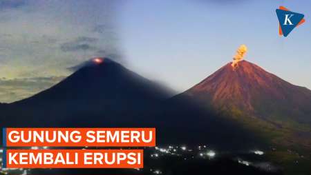 Detik-detik Gunung Semeru Erupsi, Luncurkan Awan Panas Sejauh 3.000 Meter