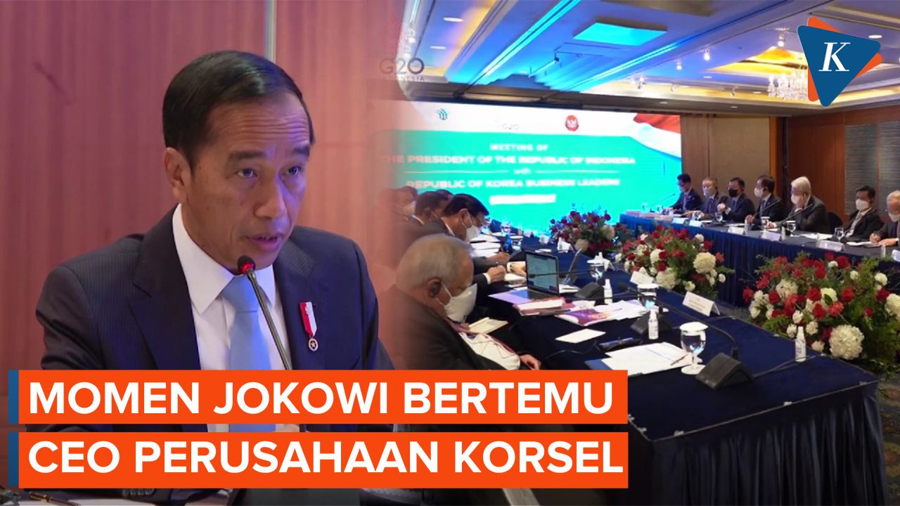 Jokowi Tegaskan kepada CEO Perusahan Korsel soal Mudahnya Regulasi Investasi