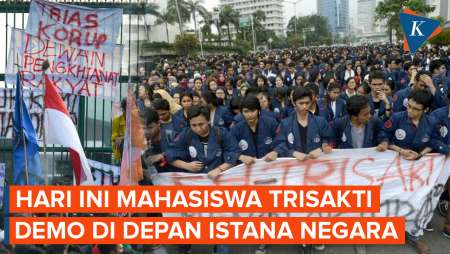 Hari Ini Mahasiswa Trisakti Demo Di Depan Istana Negara Bawa Tritura, Ini Isinya!