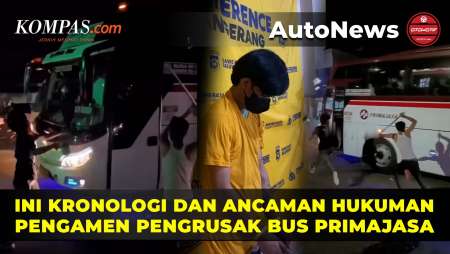 Viral, Video Aksi Pengamen Merusak Bus Primajasa di Tangerang