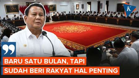 Momen Prabowo Berterima Kasih untuk Menteri-menteri Ekonomi karena Hal Ini