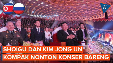 Momen Menhan Rusia Nikmati Konser Bareng Kim Jong Un
