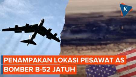 Pesawat Militer AS Bomber B-52 Jatuh Saat Lepas Landas, 8 Orang Tewas