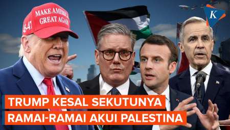 Trump Sewot Usai Inggris, Perancis dan Kanada Siap Akui Palestina