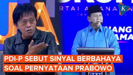 Prabowo Tak Ingin Pemerintahannya Diganggu, PDI-P Sebut Sinyal Berbahaya