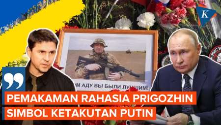 Prigozhin Dimakamkan Tertutup, Penasihat Zelensky Tuding Putin dan Rusia Ketakutan