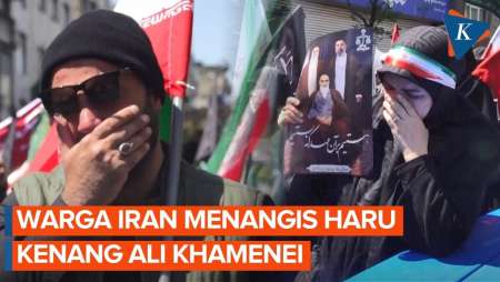 Momen Peringatan 40 Hari Wafatnya Ali Khamenei, Ribuan Warga Iran Gelar Prosesi Berkabung