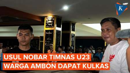 Usul Nobar Timnas U23 Indonesia, Warga Ambon Dapat Hadiah Kulkas