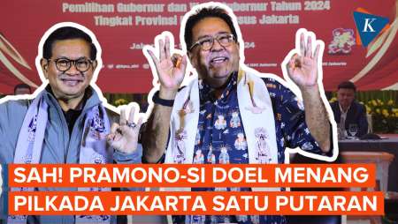 Pramono Anung dan Rano Karno Menangi Pilkada Jakarta 2024 dalam Satu Putaran