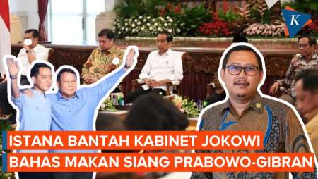 Istana Bantah Kabinet Jokowi Bahas Makan Siang Gratis Prabowo-Gibran