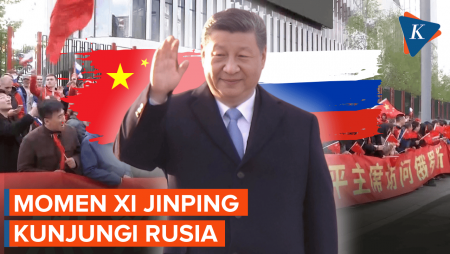 Momen Xi Jinping Tiba di Rusia, Pesawatnya Dikawal Jet Tempur