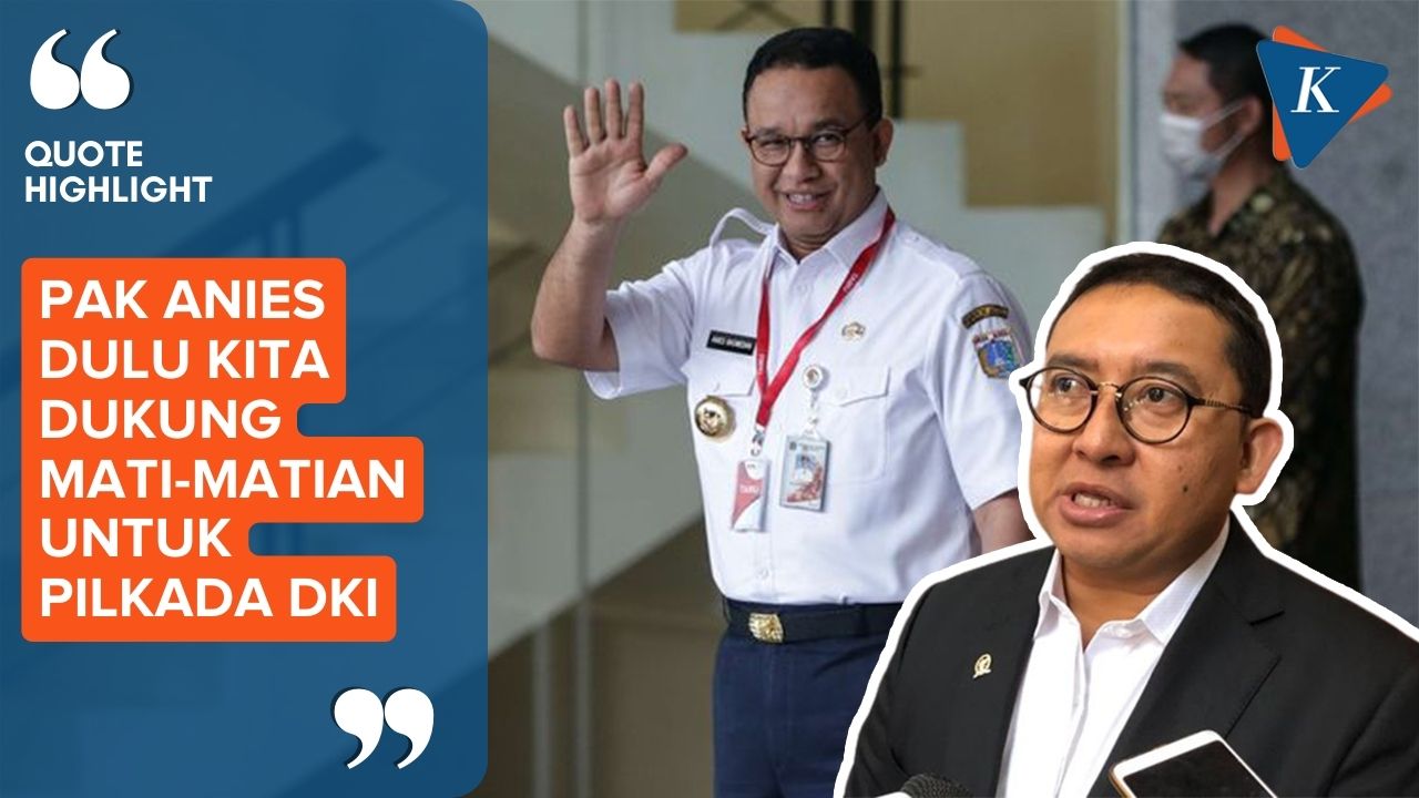 Fadli Zon Kenang Saat Gerindra Mati-Matian Dukung Anies Jadi Gubernur DKI Jakarta