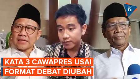 Format Debat Cawapres Diubah, Ini Tanggapan Cak Imin, Gibran, dan Mahfud MD