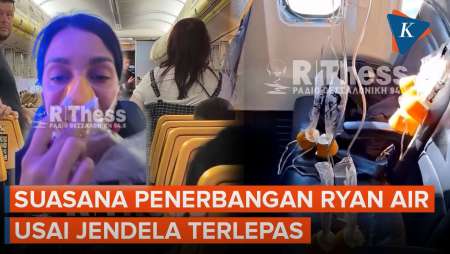 Mencekam! Jendela Ryan Air Lepas Di Udara, Nyaris Hisap Penumpang Keluar