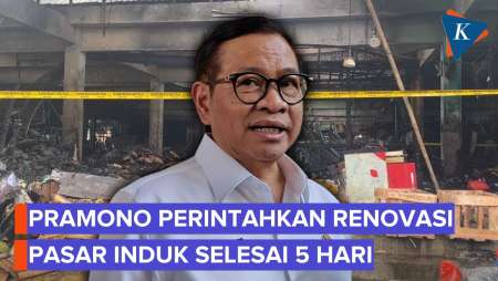 Renovasi Pasar Induk, Pramono: Lima Hari Harus Selesai