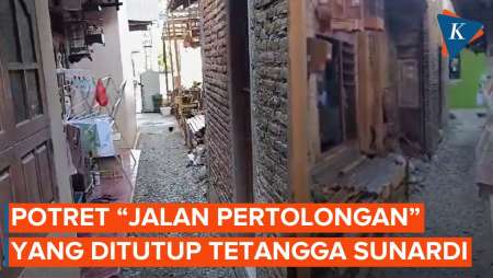 Lebar 1 Meter, Ini Potret Akses Jalan ke Rumah Sunardi yang Ditutup Tetangga Sendiri