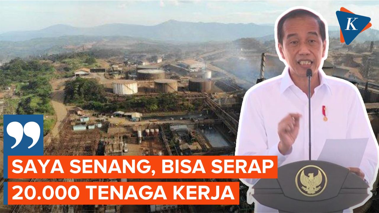 Jokowi Resmikan Tahap II Industri Baterai Listrik Terintegrasi