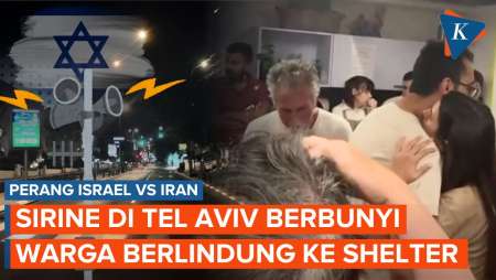 Sirine Meraung di Tel Aviv! Warga Berbondong-bondong ke Shelter Perlindungan