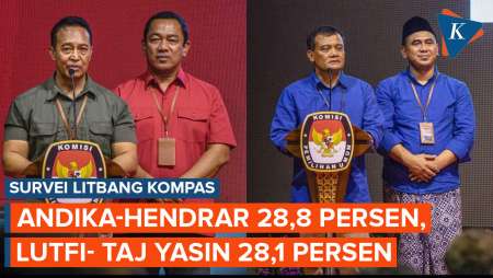 Survei Litbang Kompas Pilkada Jateng 2024: Elektabilitas Andika-Hendi dan Lutfi-Yasin Imbang