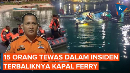 Kapal Ferry Terbalik di Sulawesi, 15 Orang Tewas, 19 Hilang