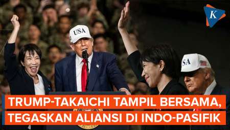 Kepalkan Tangan Ke Udara, Takaichi-Trump Tebar "Kekuatan" Di Kawasan Indo-Pasifik