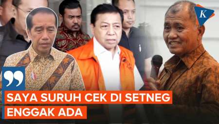 Jokowi Bantah Ada Pertemuan dengan Agus Rahardjo Minta Kasus Setnov Disetop