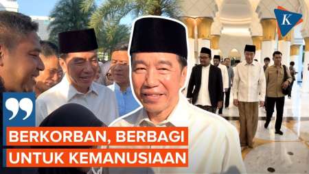 Momen Jokowi Rayakan Idul Adha, Ladeni Foto 