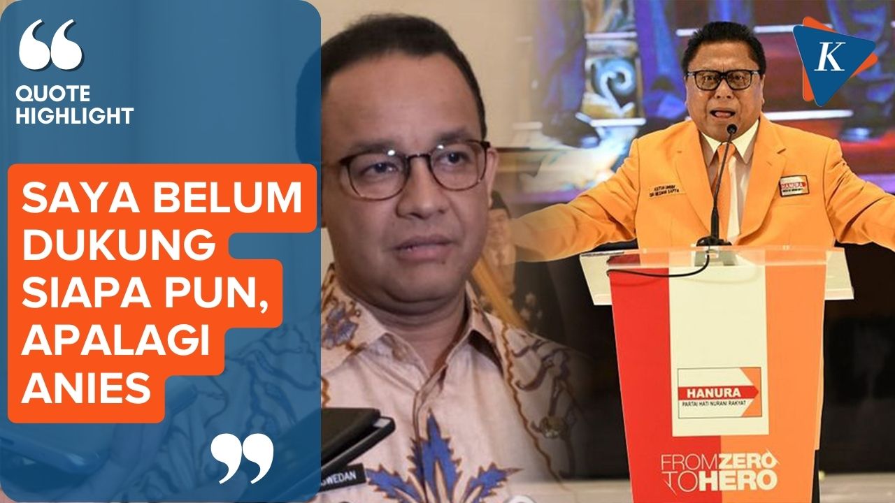 Di Hadapan Jokowi, OSO Blak-blakan Tak Dukung Anies di Pemilu 2024