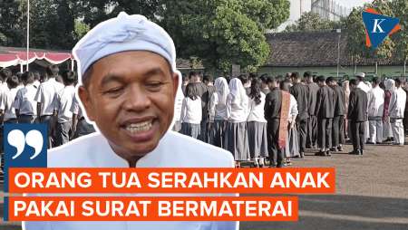 Payung Hukum Didik Anak di Barak TNI, Dedi Mulyadi: Orang Tua Serahkan Pakai Surat Materai