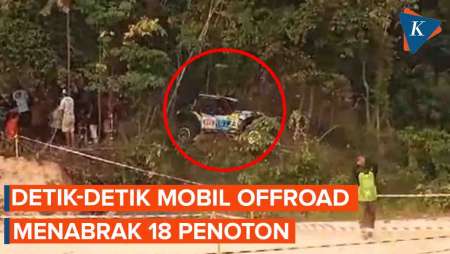 Mobil Offroad di Jambi Hilang Kendali dan Menabrak 18 Penonton