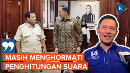 AHY Sebut Prabowo Belum Ajak Ketemu Bahas Formasi Kabinet