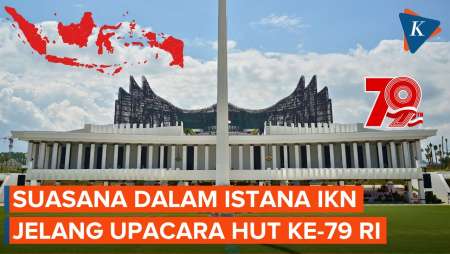 Penampakan Kompleks Dalam Istana IKN Jelang Upacara HUT Ke-79 RI