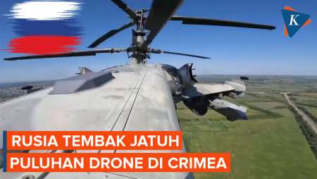Rusia Tembak Jatuh Drone Ukraina di Dekat Crimea