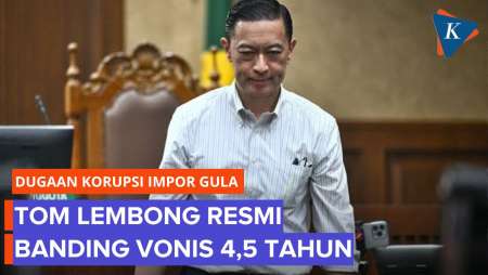 Tom Lembong Resmi Banding Vonis 4,5 Tahun Penjara dalam Dugaan Korupsi Impor Gula