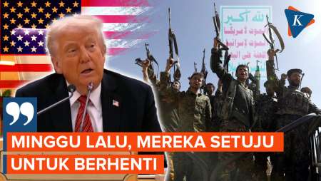 AS Serang Houthi Yaman 1.000 Kali, Trump: Mereka Sudah Berhenti