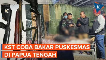 KST Gagal Bakar Puskesmas di Papua Tengah, Baku Tembak Terjadi dengan Aparat