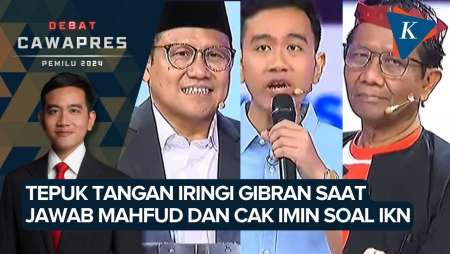 Jawab Mahfud dan Muhaimin soal IKN, Gibran Dapat Tepuk Tangan