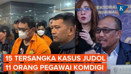 [FULL] Polda Umumkan 15 Tersangka Kasus Judi Online yang Libatkan Komdigi