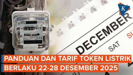 Harga Token Listrik 22-28 Desember 2025, Rp 100 Ribu Dapat Berapa kWh?