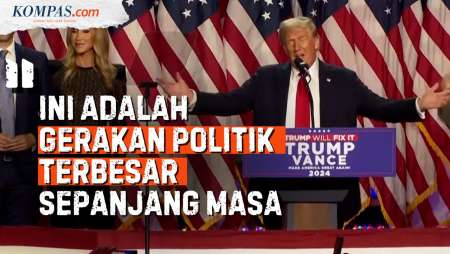 Pidato Pertama Donald Trump Usai Menangi Pilpres AS