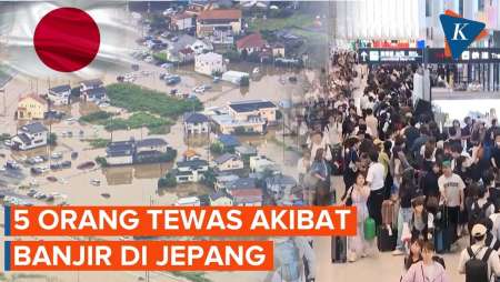 Banjir Mematikan di Jepang: Tokyo Terendam, 5 Orang Tewas