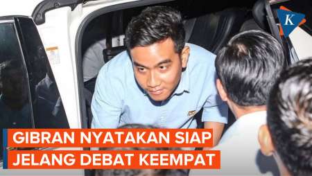 Gibran Bicara Kesiapan Jelang Debat Keempat Pilpres 2024