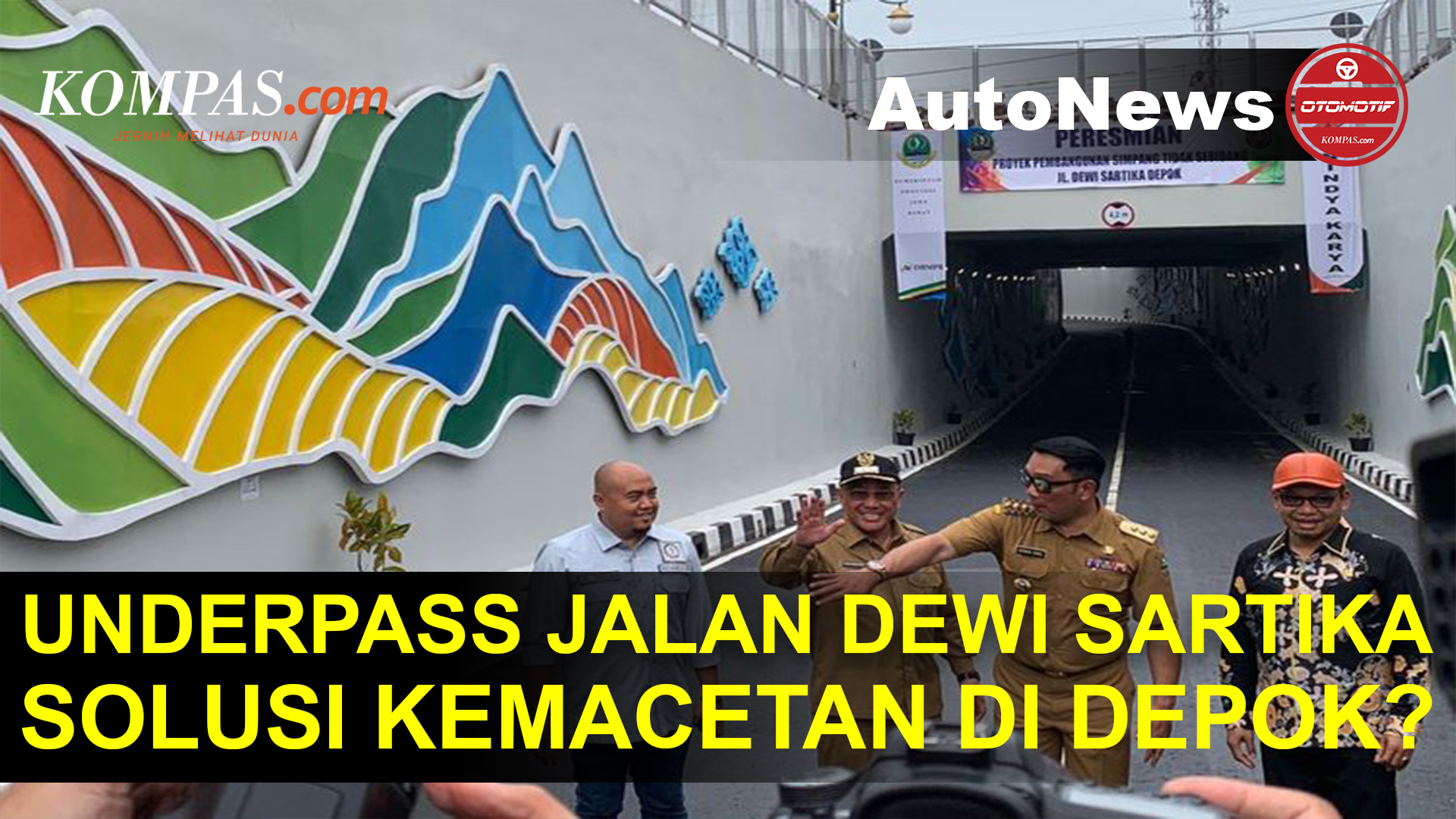 Ridwan Kamil Resmikan Underpass Jalan Dewi Sartika Depok