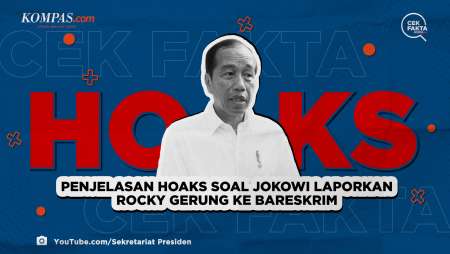 Penjelasan Hoaks soal Jokowi Laporkan Rocky Gerung ke Bareskrim